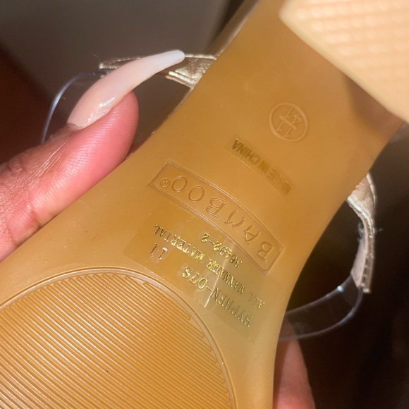 Clear Chunky Heels - Picture 6 of 6